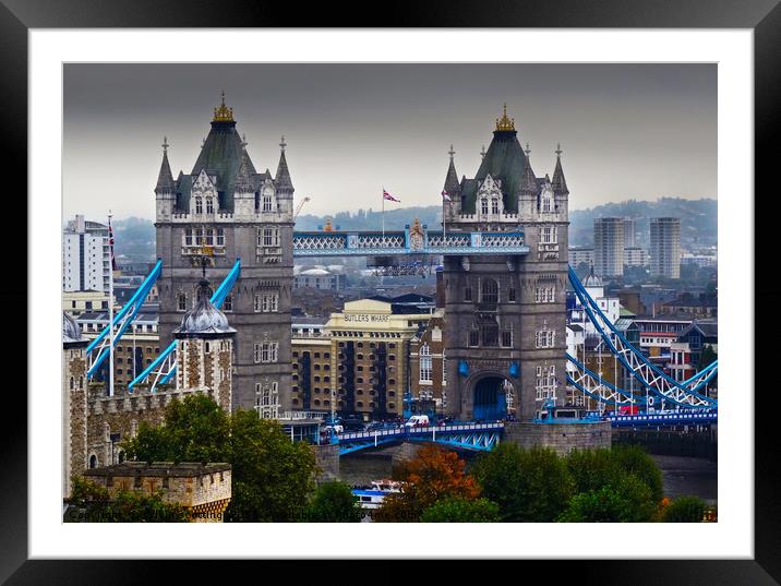 Tower Bridge                      Framed Mounted Print by sylvia scotting