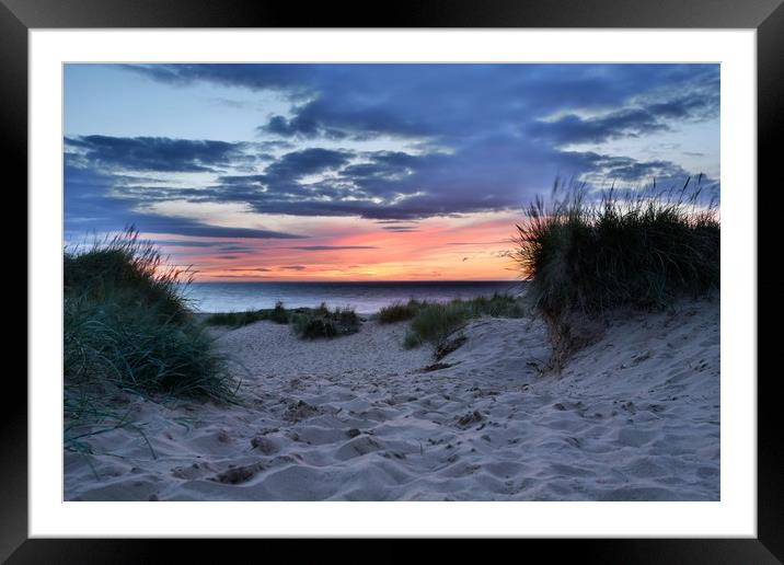 Sunset at Hunstanton Framed Mounted Print by Simon Blatch