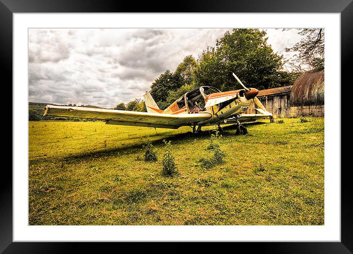 The Forgotten Plane. Framed Mounted Print by Jim kernan