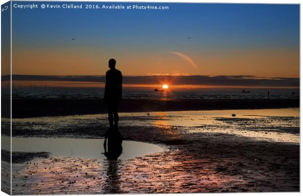 Iron Men Crosby Canvas Print by Kevin Clelland