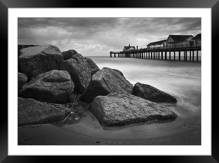 Southwold Pier, Suffolk Framed Mounted Print by Dave Turner