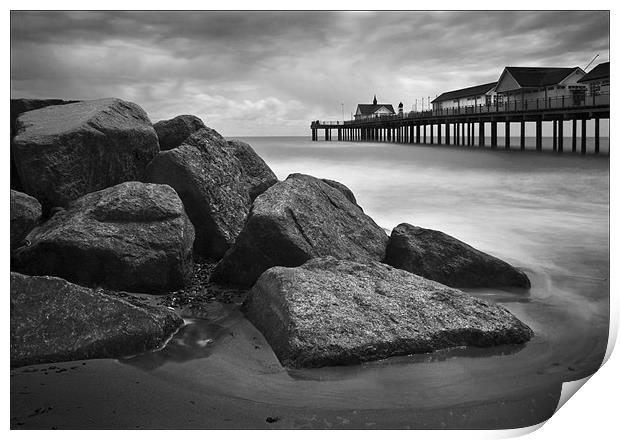Southwold Pier, Suffolk Print by Dave Turner