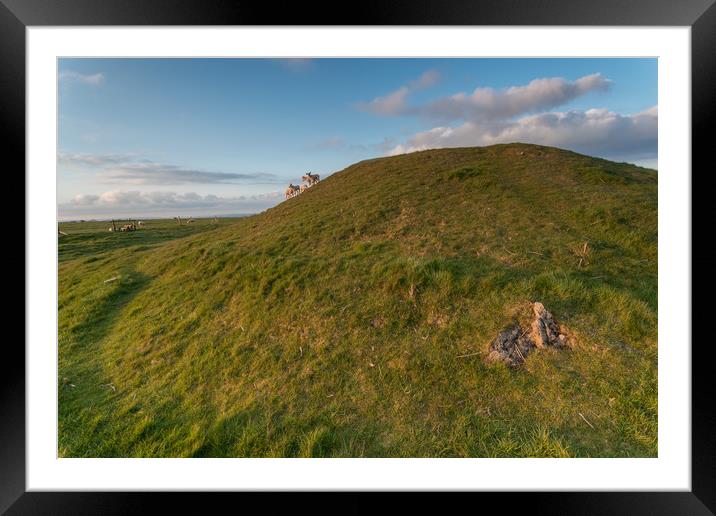 Gib Hill Burial Mound Framed Mounted Print by James Grant