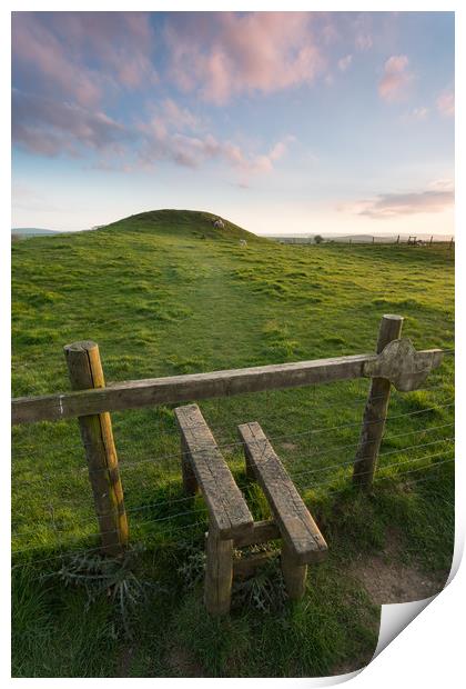 Gib Hill Sunset Print by James Grant