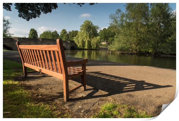 Bakewell Bench Print by James Grant