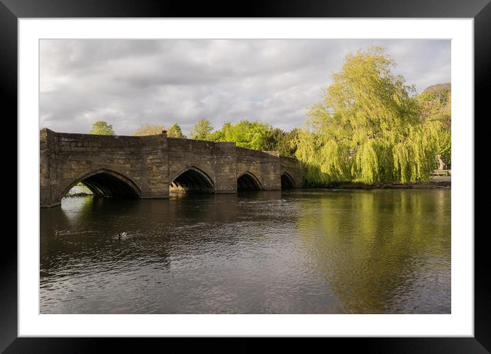 Bakewell Bridge Framed Mounted Print by James Grant