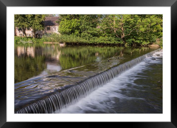 Bakewell Weir Framed Mounted Print by James Grant