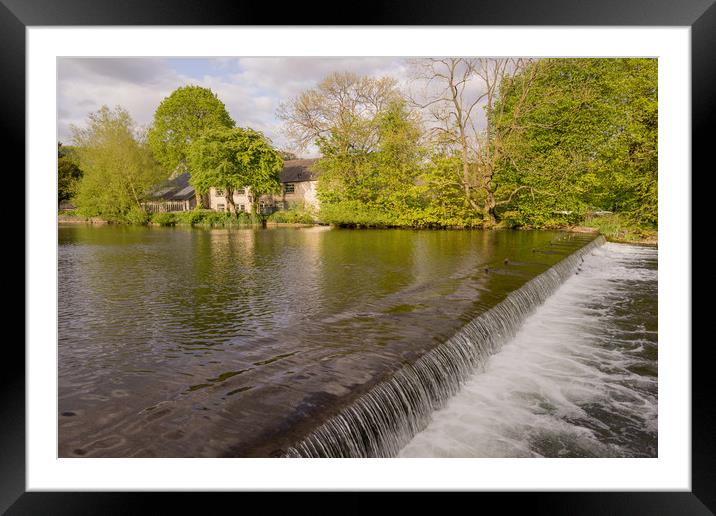 Bakewell Weir Framed Mounted Print by James Grant