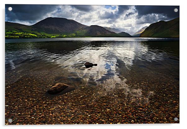 Ennerdale Water Acrylic by David Lewins (LRPS)