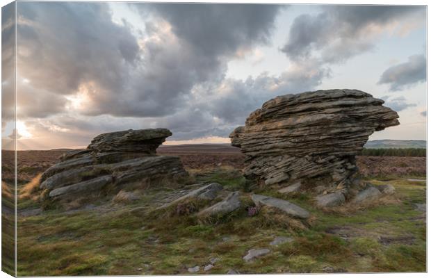 Ox Stones Sunset Canvas Print by James Grant