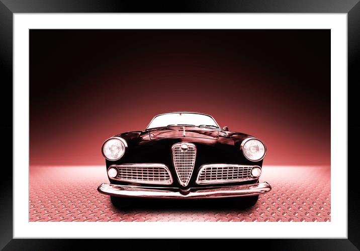 Alfa Romeo Giulietta sprint coupè Framed Mounted Print by Guido Parmiggiani