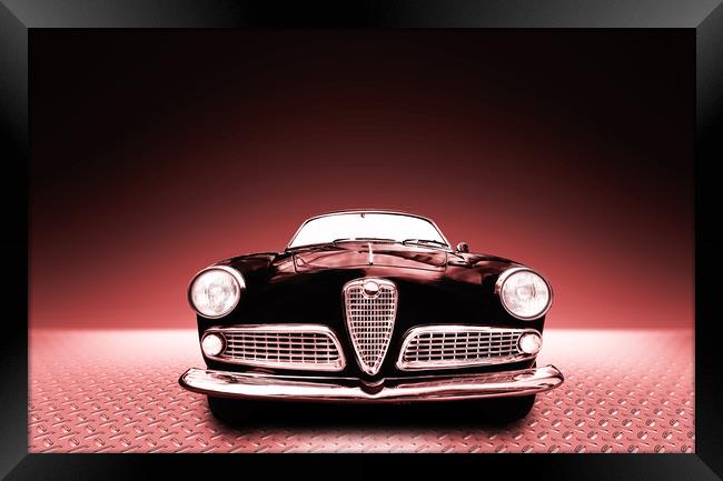 Alfa Romeo Giulietta sprint coupè Framed Print by Guido Parmiggiani