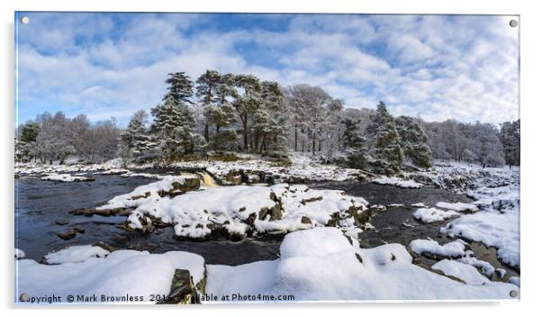 'Low Force, Winter' Acrylic by Mark Brownless