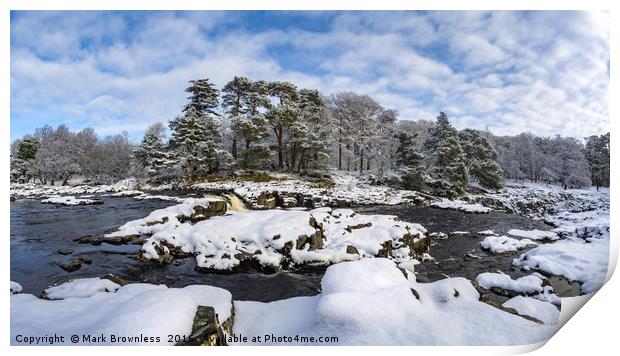 'Low Force, Winter' Print by Mark Brownless