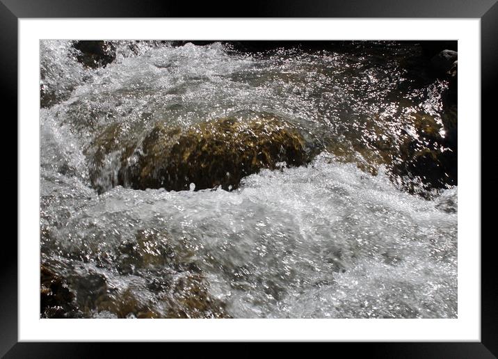 Rapids on mountain river Framed Mounted Print by Иван Щербанюк