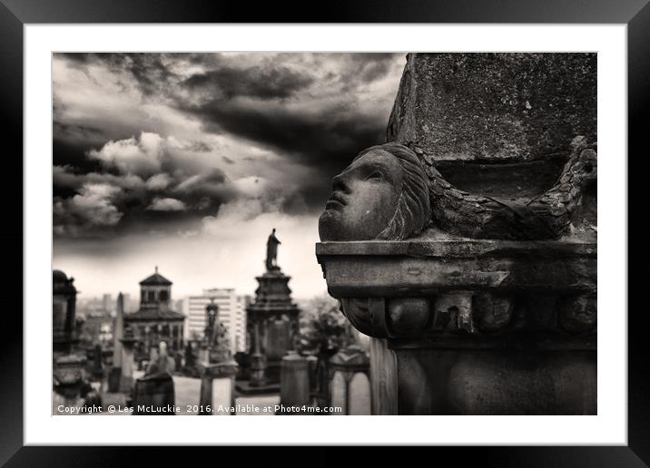 Spiritual Sentinel of Glasgow Framed Mounted Print by Les McLuckie