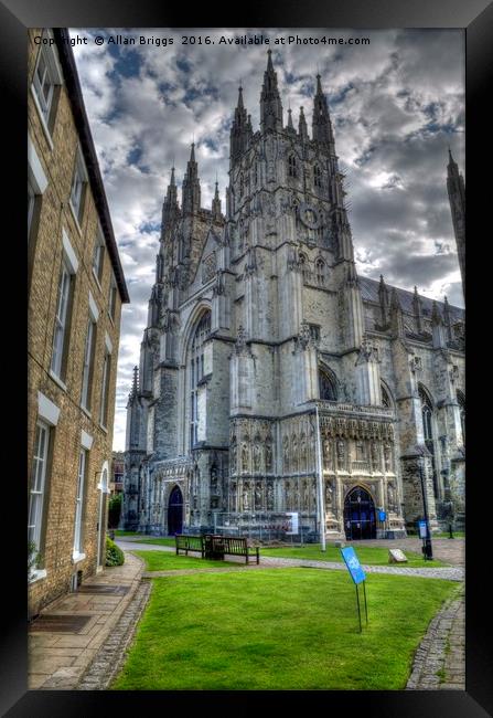 Canterbury Cathedral Framed Print by Allan Briggs
