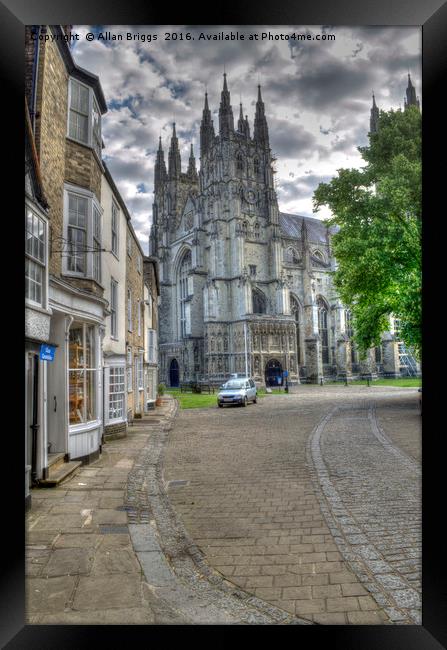Canterbury Cathedral Framed Print by Allan Briggs