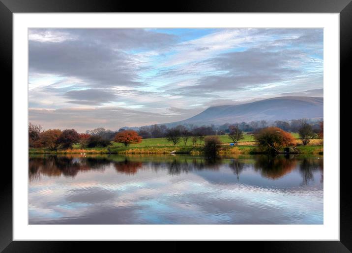The Lake  Framed Mounted Print by Irene Burdell