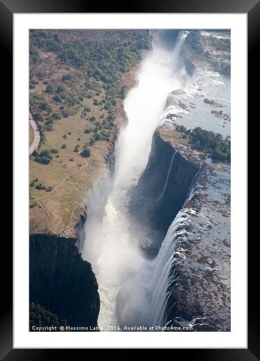 Victoria Falls Framed Mounted Print by Massimo Lama