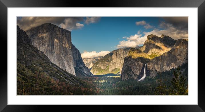 Yosemite Valley, Tunnel View Framed Mounted Print by Gareth Burge Photography