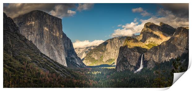 Yosemite Valley, Tunnel View Print by Gareth Burge Photography
