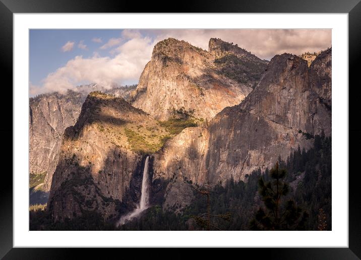 Bridalveil Fall, Yosemite National Park Framed Mounted Print by Gareth Burge Photography