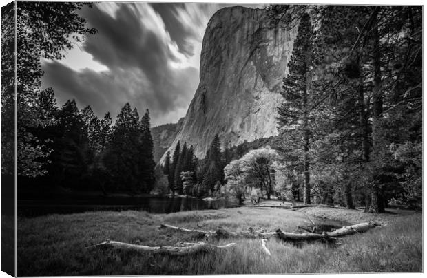 El Capitan from the Meadow Canvas Print by Gareth Burge Photography