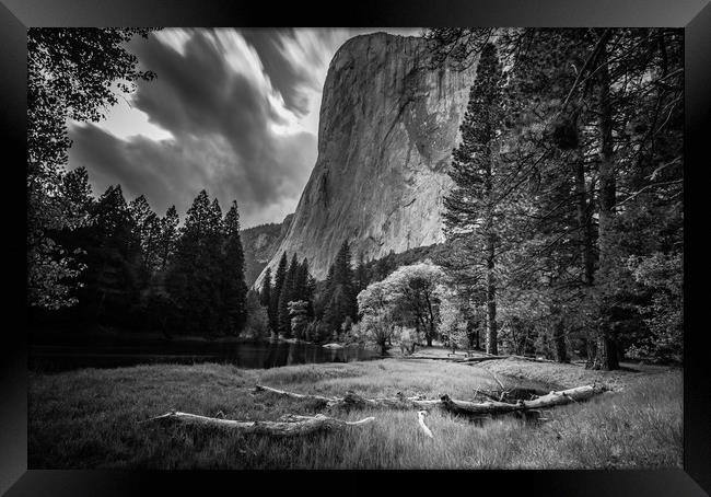 El Capitan from the Meadow Framed Print by Gareth Burge Photography