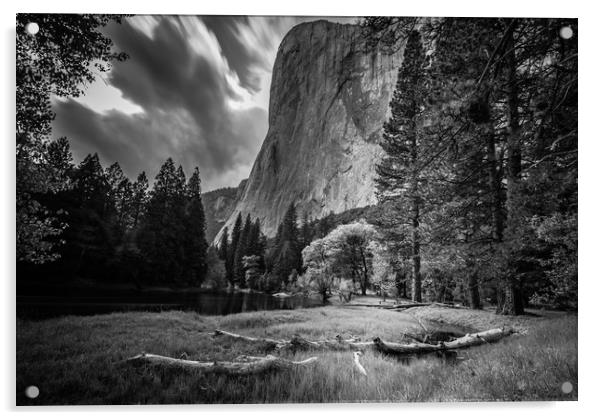 El Capitan from the Meadow Acrylic by Gareth Burge Photography