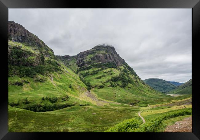 Glencoe Landscape Highland Scotland Framed Print by Michelle PREVOT