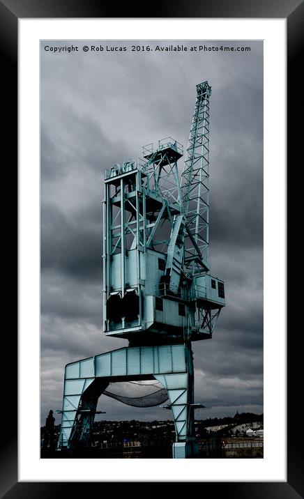 Industrial past haunting the river Medway Framed Mounted Print by Rob Lucas