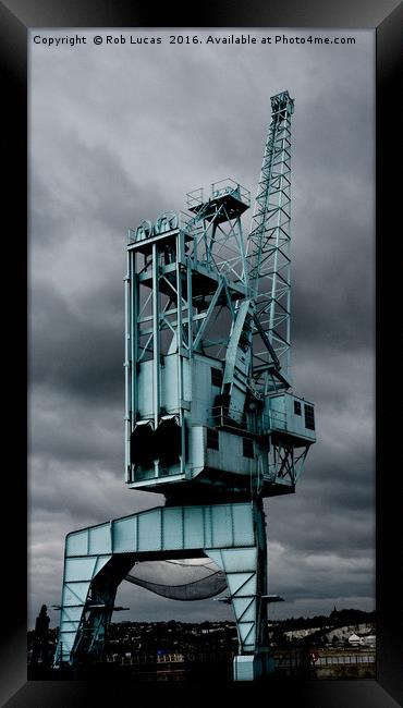 Industrial past haunting the river Medway Framed Print by Rob Lucas