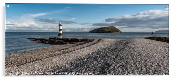 Penmon Point Lighthouse Acrylic by Adrian Evans