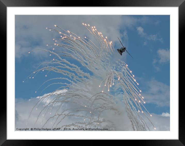 Merlin deploying countermeasures Framed Mounted Print by Philip Hodges aFIAP ,