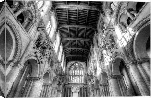 Rochester Cathedral Canvas Print by David Pyatt