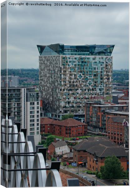 View From The Birmingham Library Canvas Print by rawshutterbug 