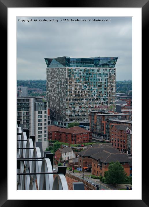View From The Birmingham Library Framed Mounted Print by rawshutterbug 