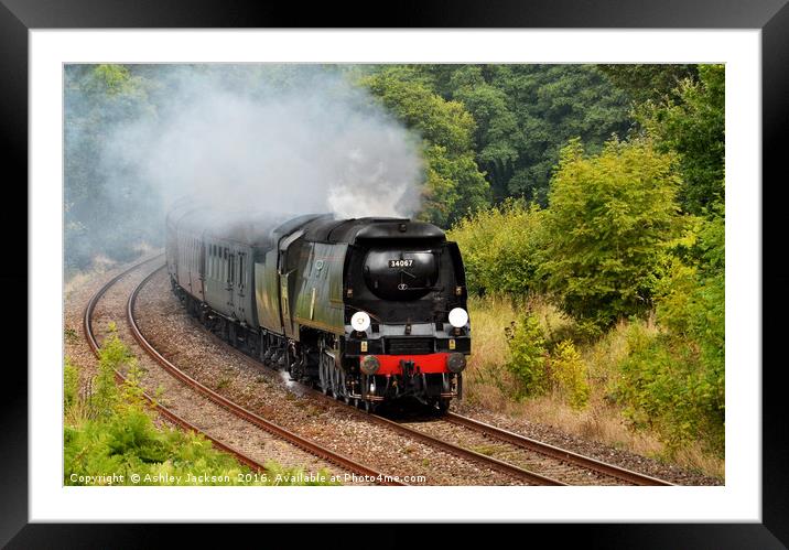 Tangmere in Cornwall Framed Mounted Print by Ashley Jackson