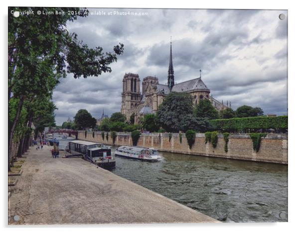 Notre Dame Paris Acrylic by Lynn Bolt