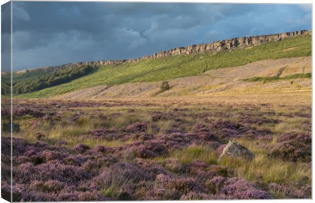 Carhead Rocks to Stanage Edge Canvas Print by James Grant