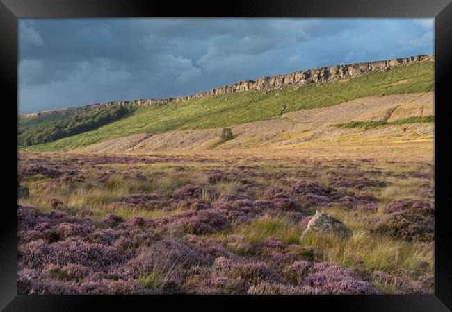 Carhead Rocks to Stanage Edge Framed Print by James Grant