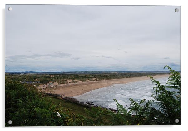 Saunton Sands Acrylic by Alexia Miles