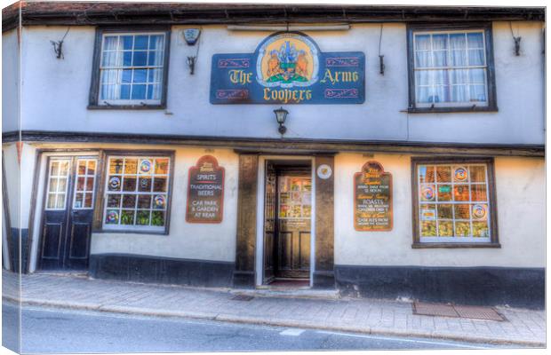 The Coopers Arms Pub Rochester Canvas Print by David Pyatt