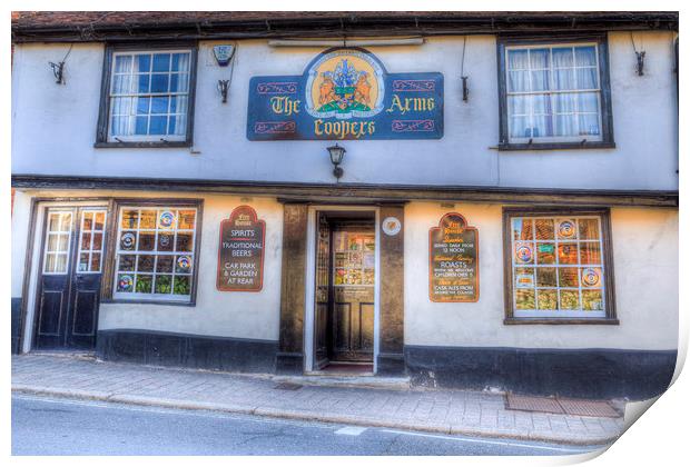 The Coopers Arms Pub Rochester Print by David Pyatt