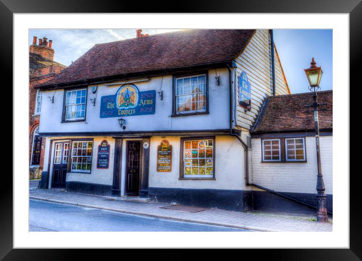The Coopers Arms Pub Rochester Framed Mounted Print by David Pyatt