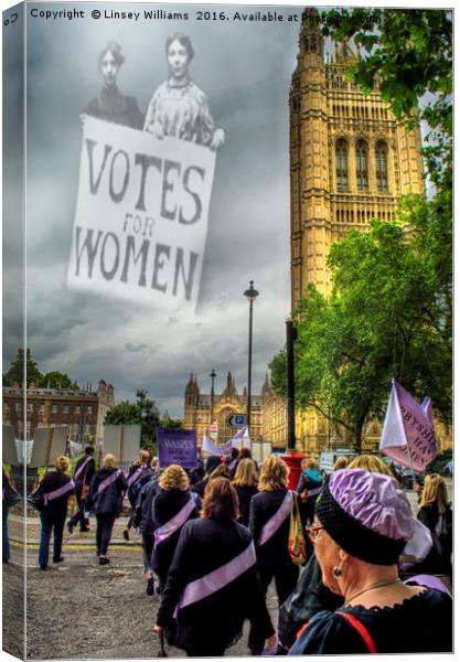 Modern Day Suffrage Canvas Print by Linsey Williams