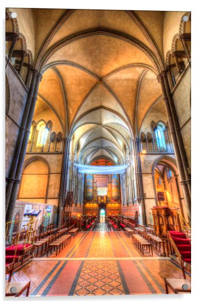 Rochester Cathedral Acrylic by David Pyatt