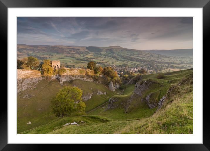 Cave Dale Sunrise Framed Mounted Print by James Grant