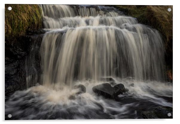Dean Rocks Waterfall Acrylic by James Grant